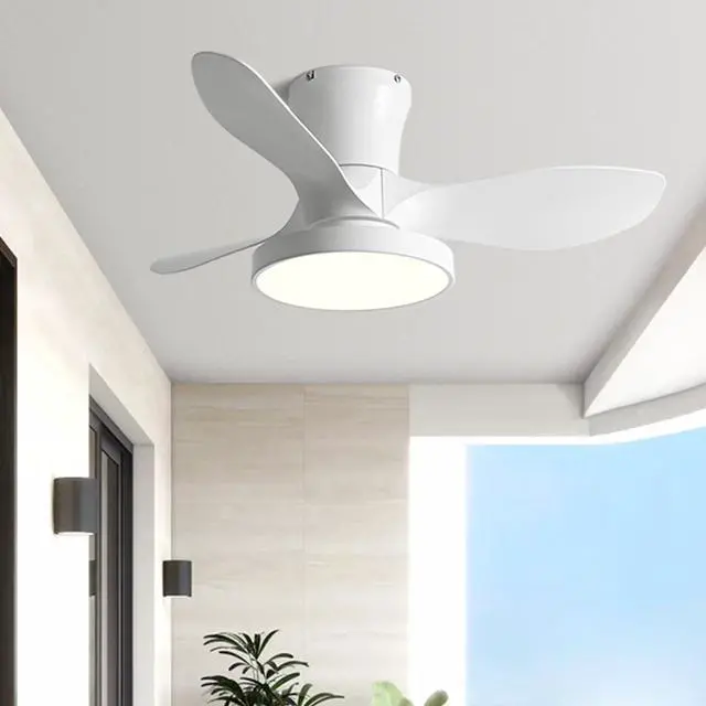 Alt view image 2 of 7 - Flush Mount Ceiling Fans with Lights 36 inch Low Profile Ceiling Fan with Light and Remote Control, Reversible, 3CCT Dimmable, 6 Speeds Small Ceiling Fan for Bedroom Indoor/Outdoor Use