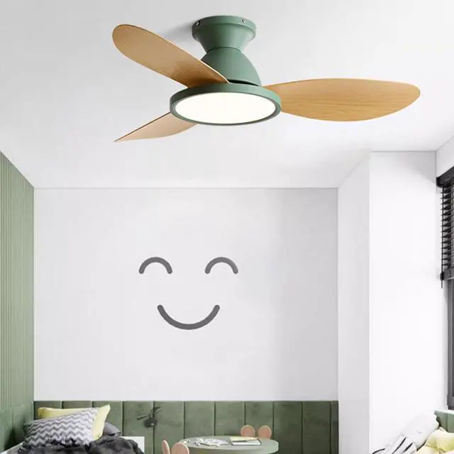 Alt view image 2 of 7 - 36 inch Flush Mount Ceiling Fans with Lights Low Profile Indoor Ceiling Fan with Light and Remote,Noiseless,Reversible DC Motor, 6 Speeds, Dimmable, Modern Ceiling Fans for Bedroom Living Room