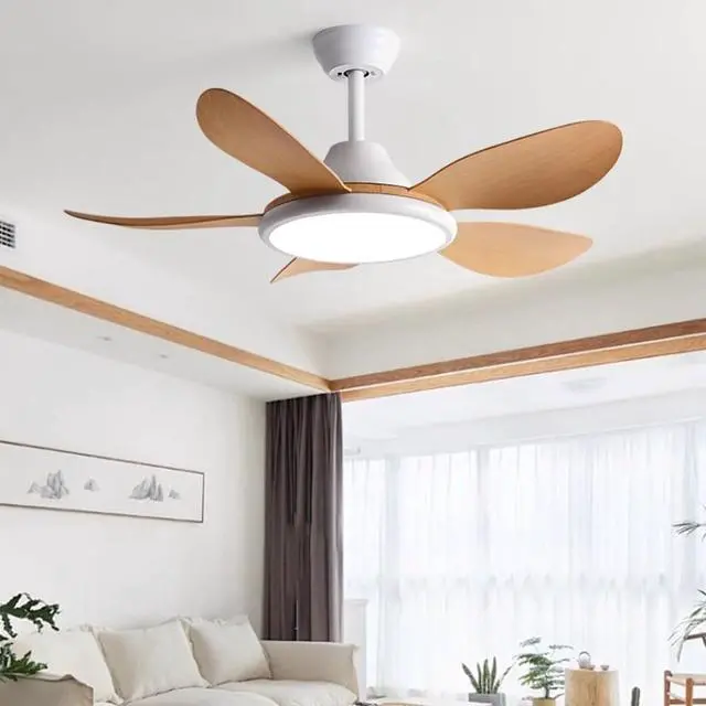 Alt view image 2 of 7 - 42 inch Ceiling Fan with Lights Modern Ceiling Fan With Lights and Remote, 3CCT 6-Speeds Quiet DC Moto, Indoor Low Profile Ceiling Fan for Living Room,Indoor/Outdoor Use
