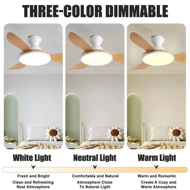 Alt view image 5 of 7 - Ceiling Fan with Lights, 36 inch Ceiling Fan with Lights and Remote, Reversible Blades, Quiet Motor, LED Dimmable Modern Ceiling Fans for Bedroom,Indoor/Outdoor Patio Use
