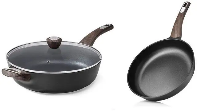 Main image of 11Inch Nonstick Frying Pan Skillet,Free of Intentionally Added PFOA/PFOS, Induction Compatible,12 Inch Nonstick Frying Pan Skillet with Lid,with Helper Handle