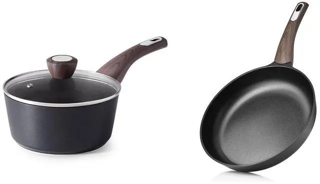 Main image of 11Inch Nonstick Frying Pan Skillet, 1.5 Quart Nonstick Sauce Pan with Lid, Non stick Saucier Pan, Induction Comptable, PFOA Free