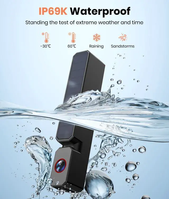 Alt view image 2 of 5 - AUTO-VOX Single Solar Wireless Backup Camera: 2-Min Installation, HD 1080P, 5000mAh Battery, for Solar 1 Plus& SL16 &3Aplus for Dual Split Screen, Get Clear Front and Rear View