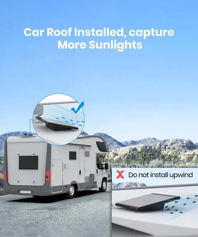 Alt view image 3 of 7 - AUTO·VOX Magnetic Wireless Dual Backup Cameras with Solar Panel, 1 Minute Install, Solar Assisted Charging for RV, 1080P HD 5" Split Screen Monitor, IR Night Vision, IP69K Waterproof for Truck RV Trai