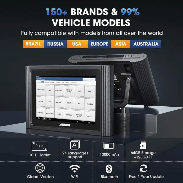 Alt view image 7 of 7 - Launch X431 PAD III Scan Tool Global Ver. (Upgraded of X431 V+, X431 PROS) | 50+ Reset,OE-Level Bidirectional scan tool,All System Diagnostic Tool fOR 99% Car, One-Click Free UpdateAuto Auth FCA SGW