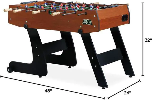Alt view image 3 of 7 - KICK Monarch 48" Folding Foosball Table Compact Indoor Game Table