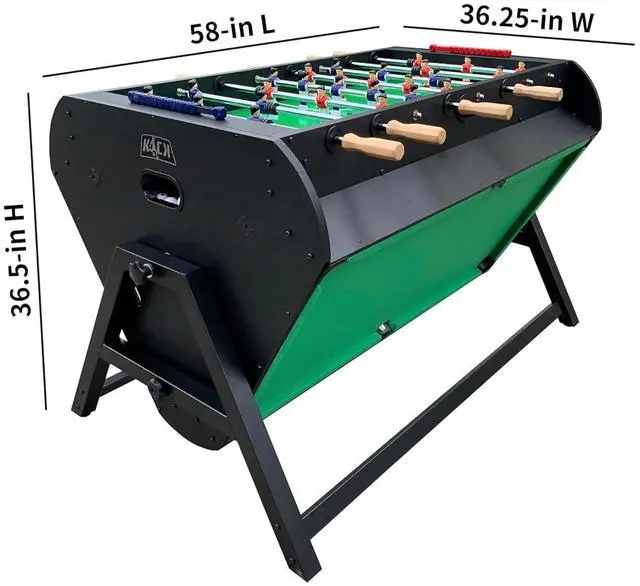 Alt view image 3 of 7 - KICK Triplex 55 Telescopic Rods 3-in-1 Swivel Multi Game Table Foosball, Pool/Billiards & Air Hockey