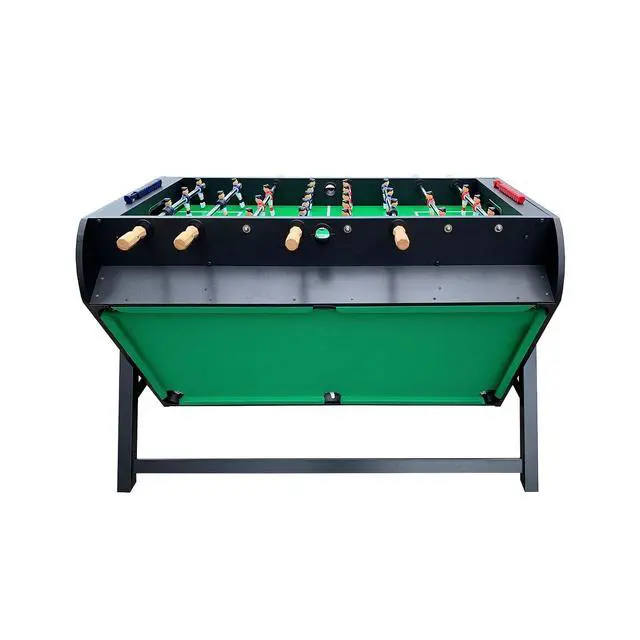 Alt view image 6 of 7 - KICK Triplex 55 Telescopic Rods 3-in-1 Swivel Multi Game Table Foosball, Pool/Billiards & Air Hockey