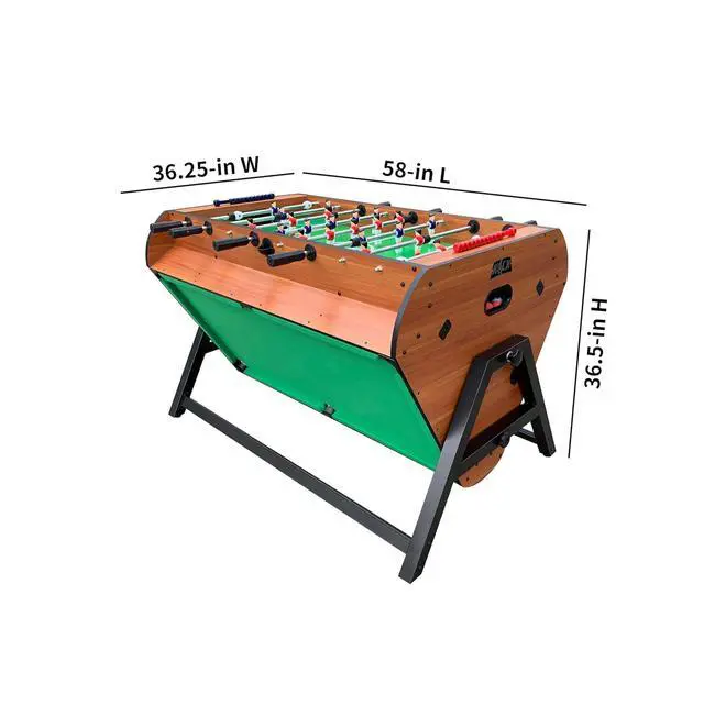 Alt view image 2 of 7 - KICK Triplex 55 Telescopic Rods 3-in-1 Swivel Multi Game Table Foosball, Pool/Billiards & Air Hockey
