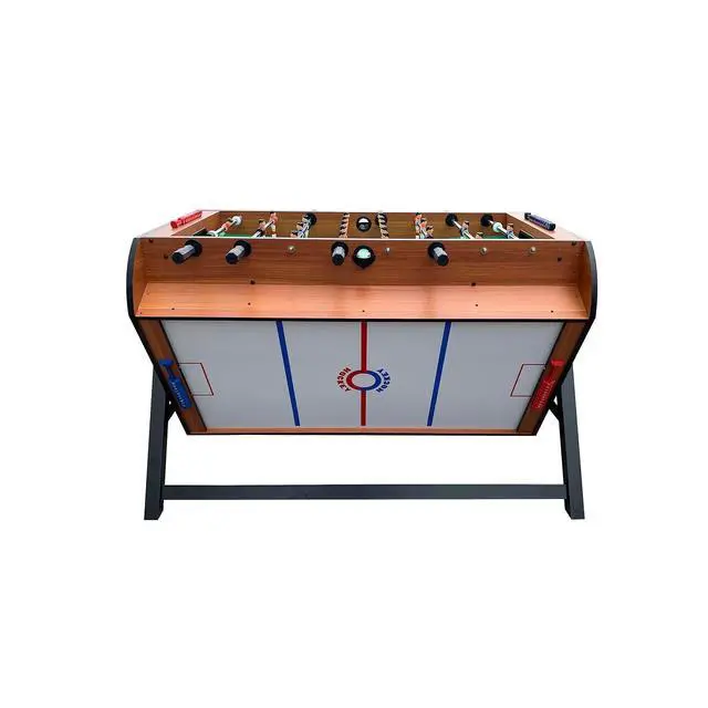 Alt view image 4 of 7 - KICK Triplex 55 Telescopic Rods 3-in-1 Swivel Multi Game Table Foosball, Pool/Billiards & Air Hockey