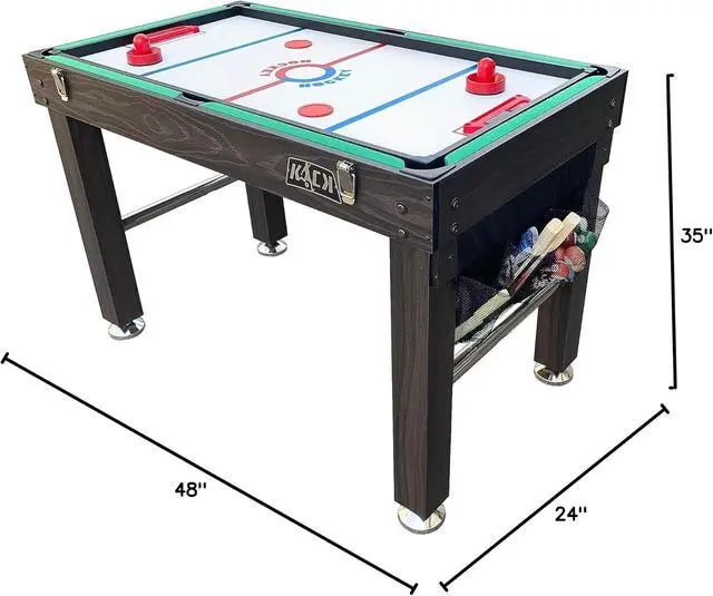 Alt view image 3 of 7 - KICK Quad 48" 4-in-1 Multi Game Table Foosball, Billiards/Pool, Glide Hockey & Ping Pong