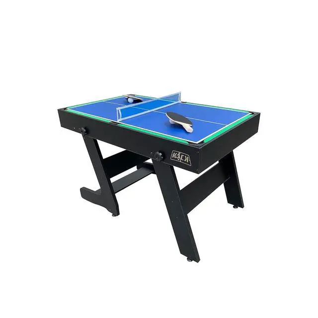 Alt view image 4 of 7 - KICK Quatro 55" 4-in-1 Foldable Multi Game Table Foosball, Billiards/Pool, Push Hockey & Ping Pong