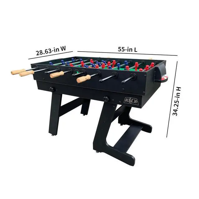Alt view image 2 of 7 - KICK Quatro 55" 4-in-1 Foldable Multi Game Table Foosball, Billiards/Pool, Push Hockey & Ping Pong