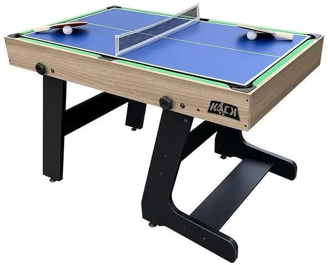 Alt view image 3 of 7 - KICK Quatro 55" 4-in-1 Foldable Multi Game Table Foosball, Billiards/Pool, Push Hockey & Ping Pong