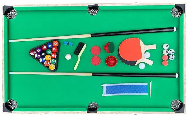 Alt view image 6 of 7 - KICK Quatro 55" 4-in-1 Foldable Multi Game Table Foosball, Billiards/Pool, Push Hockey & Ping Pong