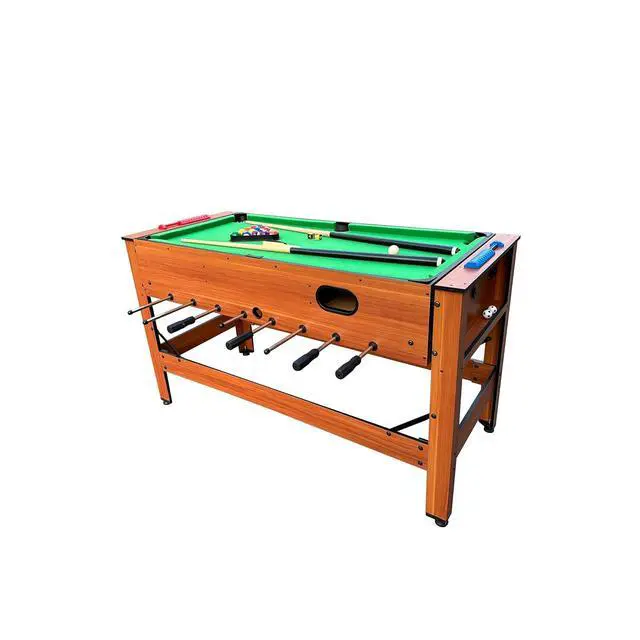 Alt view image 7 of 7 - KICK Twain 48" 2-in-1 Multi-Game Table Foosball & Billiards/Pool Table