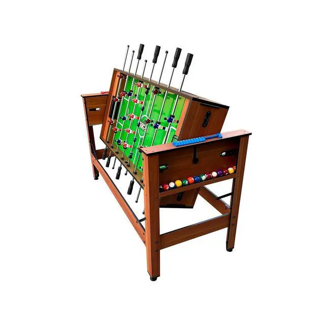 Alt view image 6 of 7 - KICK Twain 48" 2-in-1 Multi-Game Table Foosball & Billiards/Pool Table