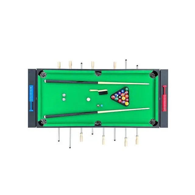Alt view image 7 of 7 - KICK Twain 48" 2-in-1 Multi-Game Table Foosball & Billiards/Pool Table
