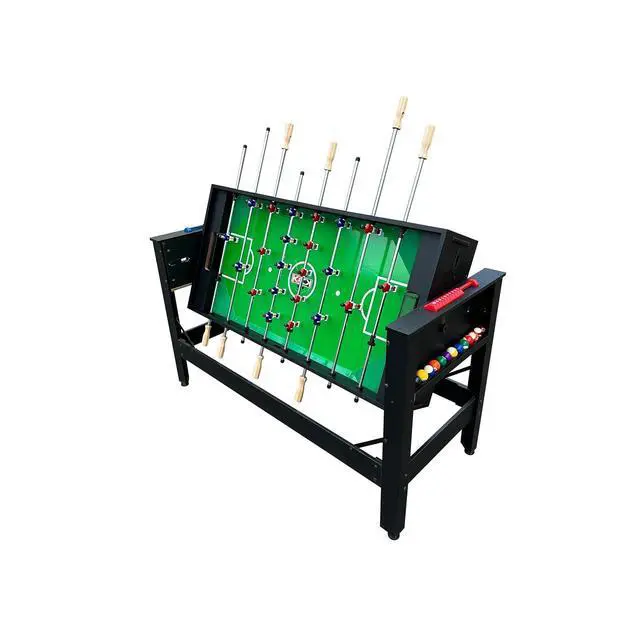 Alt view image 6 of 7 - KICK Twain 48" 2-in-1 Multi-Game Table Foosball & Billiards/Pool Table