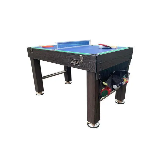 Alt view image 4 of 7 - KICK Morpheus 55" 5-in-1 Multi-Game Table Foosball, Billiards/Pool, Ping Pong, Glide Hockey, and Basketball