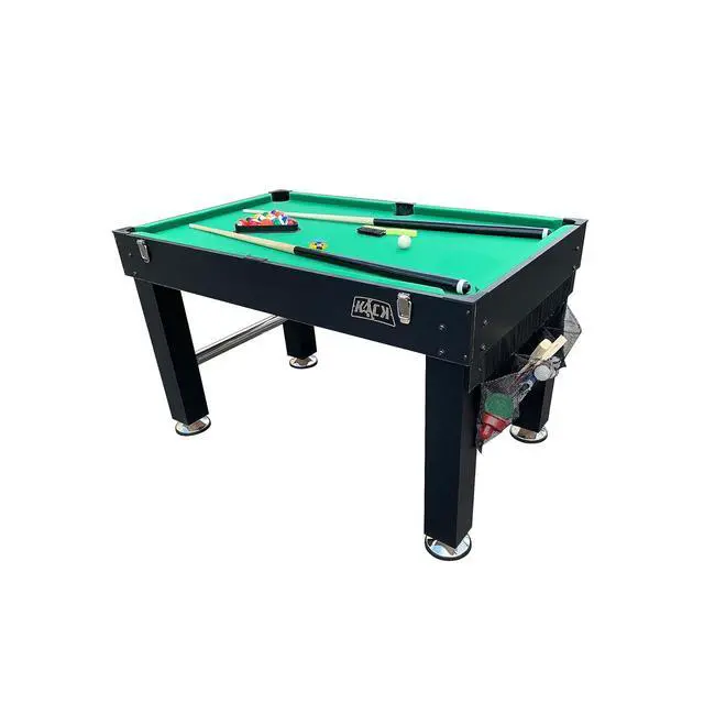 Alt view image 3 of 7 - KICK Morpheus 55" 5-in-1 Multi-Game Table Foosball, Billiards/Pool, Ping Pong, Glide Hockey, and Basketball
