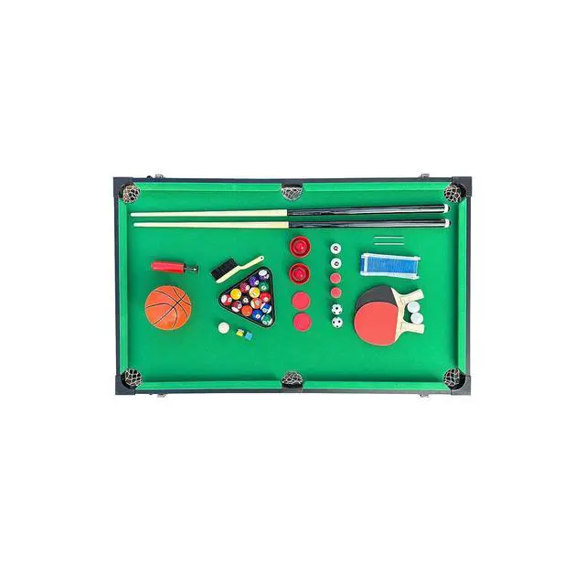 Alt view image 7 of 7 - KICK Morpheus 55" 5-in-1 Multi-Game Table Foosball, Billiards/Pool, Ping Pong, Glide Hockey, and Basketball