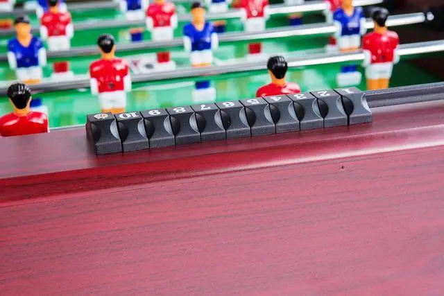 Alt view image 7 of 7 - KICK Conquest 48" Foosball Table Compact Indoor Game Table