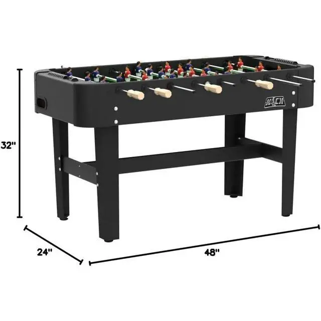 Alt view image 3 of 7 - KICK Conquest 48" Foosball Table Compact Indoor Game Table
