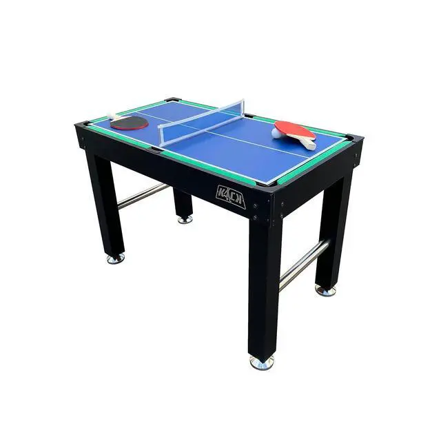 Alt view image 4 of 7 - KICK Hexad 48" 6-in-1 Multi Game Table Foosball, Billiards/Pool, Glide Hockey, Ping Pong, Mini-Shuffleboard & Mini-Bowling
