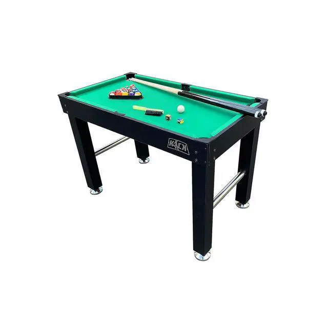 Alt view image 3 of 7 - KICK Hexad 48" 6-in-1 Multi Game Table Foosball, Billiards/Pool, Glide Hockey, Ping Pong, Mini-Shuffleboard & Mini-Bowling