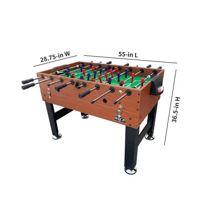 Alt view image 3 of 7 - KICK Trilogy 55" 3-in-1 Multi Game Table Foosball, Billiards/Pool & Air Hockey
