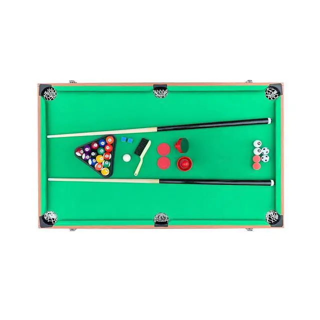 Alt view image 7 of 7 - KICK Trilogy 55" 3-in-1 Multi Game Table Foosball, Billiards/Pool & Air Hockey