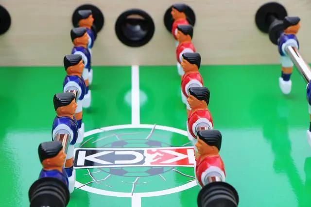 Alt view image 5 of 7 - KICK Gemini 55" Foosball Table Professional Full-Size Indoor Game Table