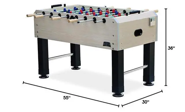 Alt view image 7 of 7 - KICK Gemini 55" Foosball Table Professional Full-Size Indoor Game Table