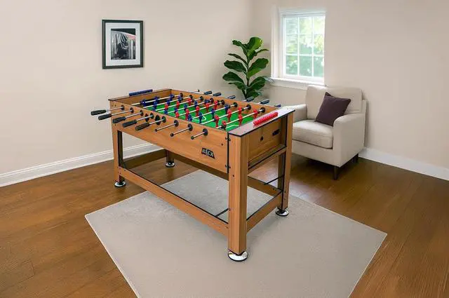 Alt view image 7 of 7 - KICK Dyad 55" 2-in-1 Multi-Game Table Foosball & Billiards/Pool Table