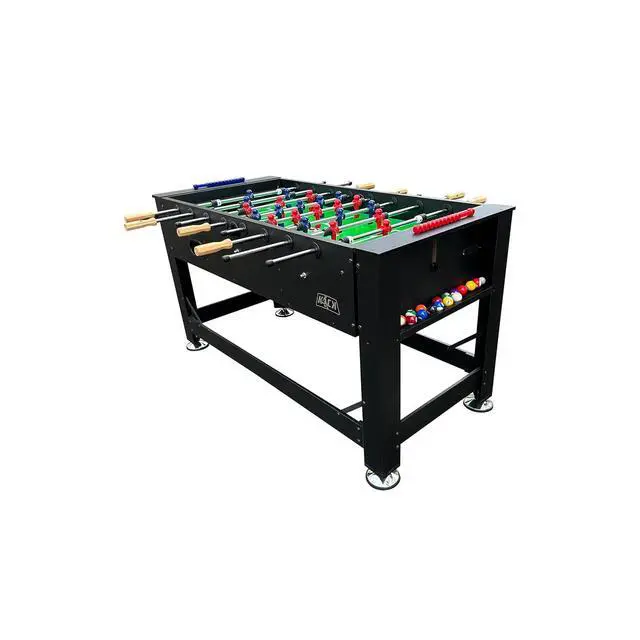 Alt view image 2 of 7 - KICK Dyad 55" 2-in-1 Multi-Game Table Foosball & Billiards/Pool Table