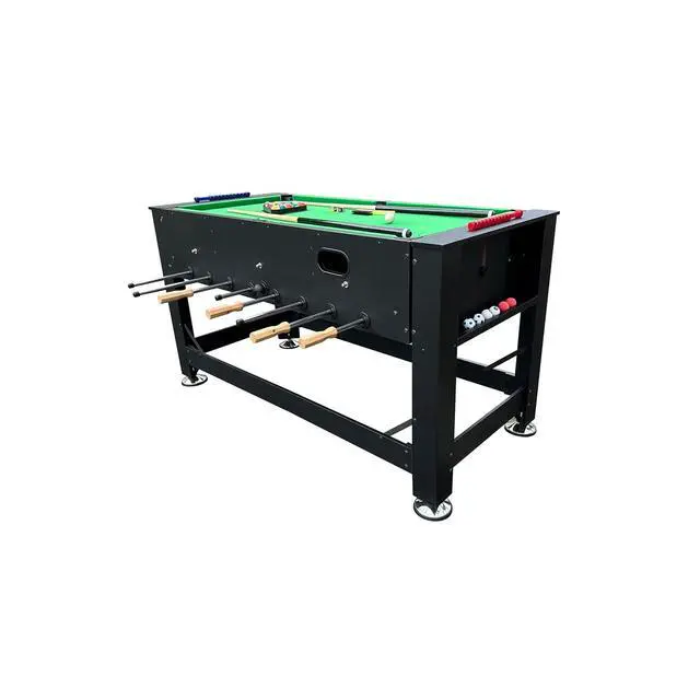Alt view image 5 of 7 - KICK Dyad 55" 2-in-1 Multi-Game Table Foosball & Billiards/Pool Table