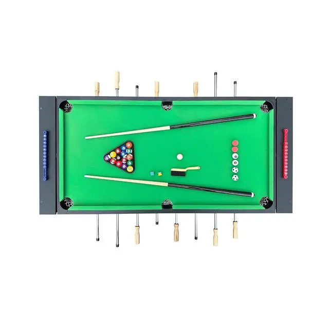 Alt view image 7 of 7 - KICK Dyad 55" 2-in-1 Multi-Game Table Foosball & Billiards/Pool Table