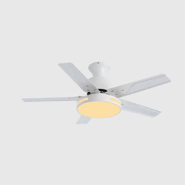 Main image of Modern Dimmable Ceiling Fan Light Ceiling Fans with Lights and Remote 42 Inch 5-Blade Bedroom Ceiling Fan Mute Ceiling Fans with Lights Flush Mount for Living Room Kids Room