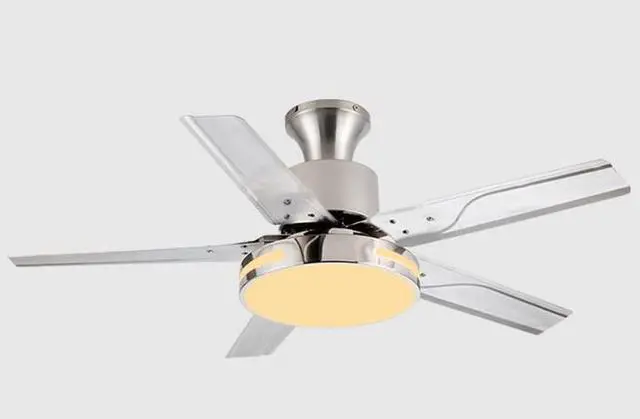 Main image of Modern Dimmable Ceiling Fan Light Ceiling Fans with Lights and Remote 42 Inch 5-Blade Bedroom Ceiling Fan Mute Ceiling Fans with Lights Flush Mount for Living Room Kids Room