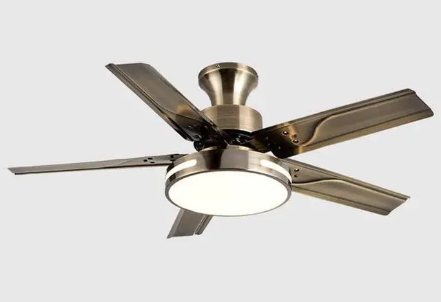 Main image of Modern Dimmable Ceiling Fan Light Ceiling Fans with Lights and Remote 42 Inch 5-Blade Bedroom Ceiling Fan Mute Ceiling Fans with Lights Flush Mount for Living Room Kids Room