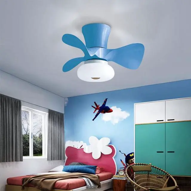 Alt view image 2 of 7 - 21.6 Inch Smart Ceiling Fan with Lights Modern Dimmable Ceiling Fan with Remote Mute Low Profile Ceiling Fan with Light Led Flush Mount Indoor Ceiling Fans Outdoor Ceiling Fans for Patios