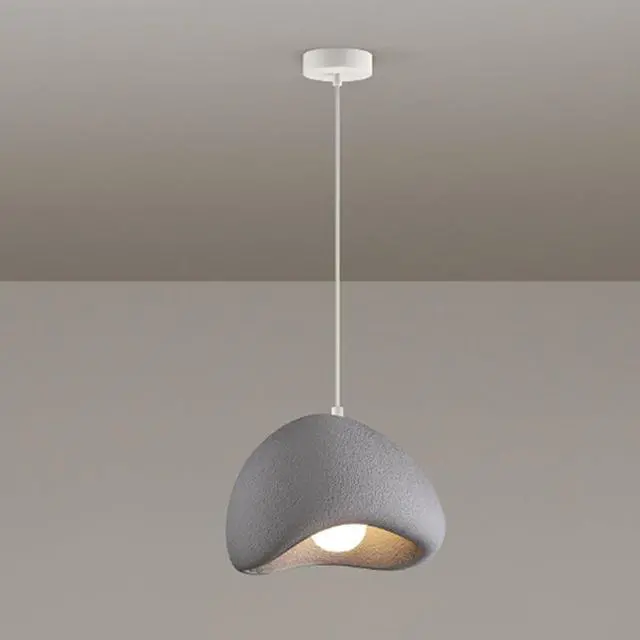 Main image of Nordic Japanese Style Indoor Pendant Light Wabi-Sabi polystyrene Modern Pendant lamp Bird Nest Shape Adjustable Ceiling Hanging Light for Living Room Bedroom Kitchen