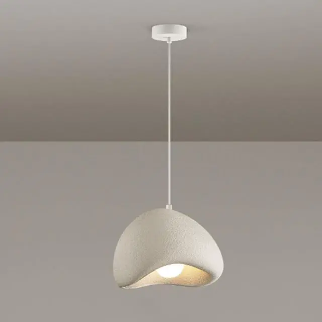 Main image of Nordic Japanese Style Indoor Pendant Light Wabi-Sabi polystyrene Modern Pendant lamp Bird Nest Shape Adjustable Ceiling Hanging Light for Living Room Bedroom Kitchen