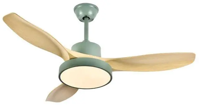 Main image of Modern Wood Ceiling Fan with Lights with Remote Indoor Smart Ceiling Fan LED 3 Color Bedroom Ceiling Fan 3-Blade 42 Inch Mute Ceiling Fan with Lights Outdoor Ceiling Fans for Patios
