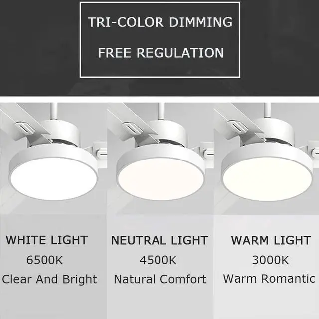 Alt view image 4 of 7 - Simple Iron Leaf Ceiling Fan with Lights Smart Remote Ceiling Fans with Lights for Bedroom LED 3 Color Dimmable Living Room Ceiling Fan Mute Flush Mount Fan Light