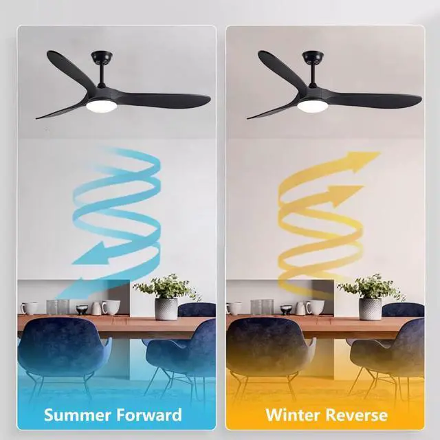 Alt view image 3 of 7 - 42 inch Ceiling Fan with Lights, Modern Indoor Ceiling Fan with Light and Remote 3CCT, Reversible, Timer, Mute 3-Blade Ceiling Fan for Bedroom Living Room Kids Room Small Space