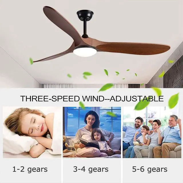 Alt view image 4 of 7 - 42 inch Ceiling Fan with Lights, Modern Indoor Ceiling Fan with Light and Remote 3CCT, Reversible, Timer, Mute 3-Blade Ceiling Fan for Bedroom Living Room Kids Room Small Space
