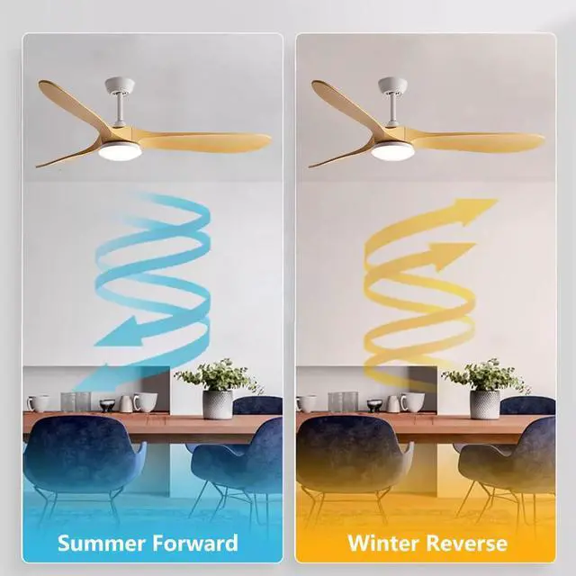 Alt view image 3 of 7 - 42 inch Ceiling Fan with Lights, Modern Indoor Ceiling Fan with Light and Remote 3CCT, Reversible, Timer, Mute 3-Blade Ceiling Fan for Bedroom Living Room Kids Room Small Space