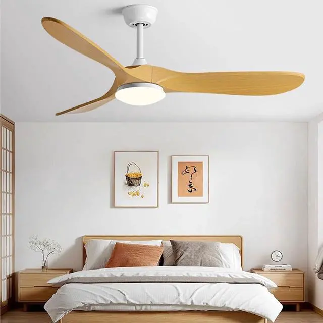 Alt view image 2 of 7 - 42 inch Ceiling Fan with Lights, Modern Indoor Ceiling Fan with Light and Remote 3CCT, Reversible, Timer, Mute 3-Blade Ceiling Fan for Bedroom Living Room Kids Room Small Space